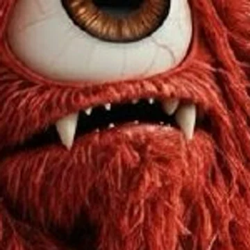 Close-up of Zawsters' mouth and small fangs